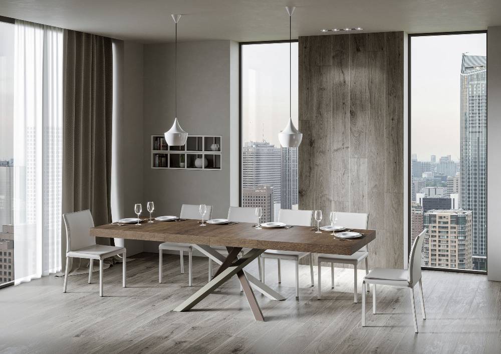 Itamoby Tavolo allungabile 90×180/284 cm Volantis Premium Noce telaio 4/C Economico