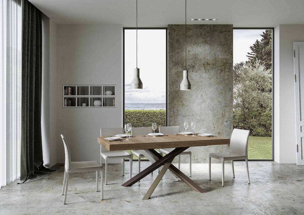 Itamoby Tavolo allungabile 90×180/284 cm Volantis Premium Quercia Natura telaio 4/C Outlet