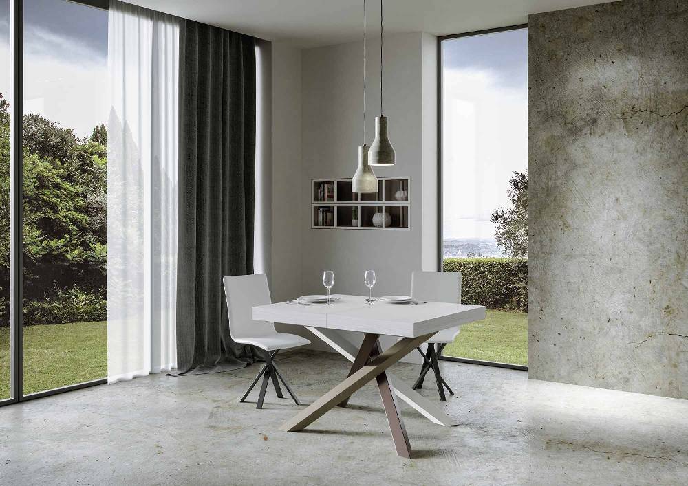 Itamoby Tavolo allungabile 90×140/244 cm Volantis Premium Bianco Frassino telaio 4/C I Più Venduti
