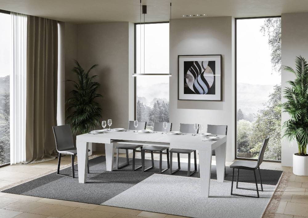 Itamoby Tavolo Spimbo Allungabile Bianco Frassino 90×130 Allungato 390 Economico