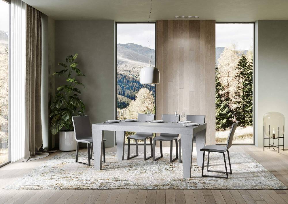 Itamoby Tavolo Spimbo Allungabile Cemento 90×180 Allungato 284 Outlet