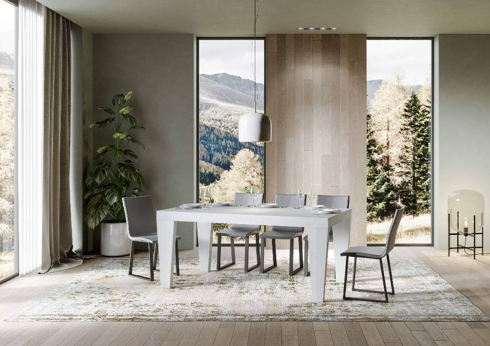 Itamoby Tavolo Spimbo Allungabile Bianco Frassino 90×160 Allungato 264 Vendita Economica