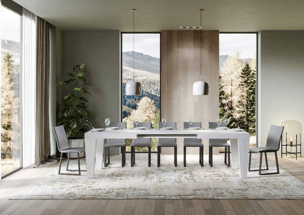 Itamoby Tavolo Spimbo Allungabile Bianco Frassino 90×160 Allungato 264 Vendita Economica