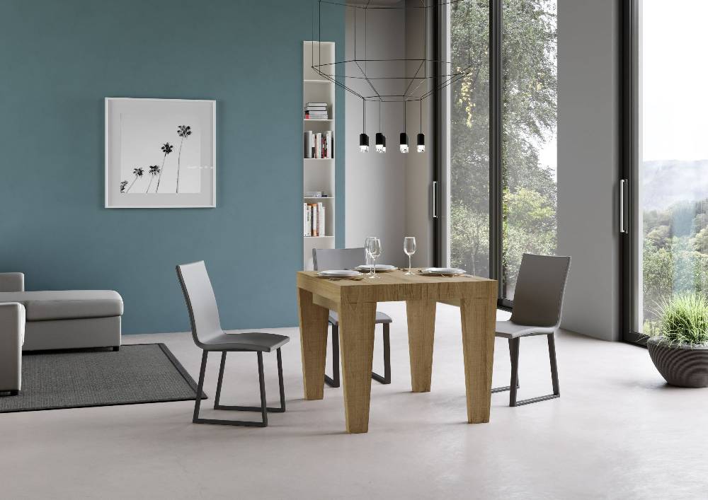 Itamoby Tavolo Spimbo Allungabile Quercia Natura 90×90 Allungato 246 Moda