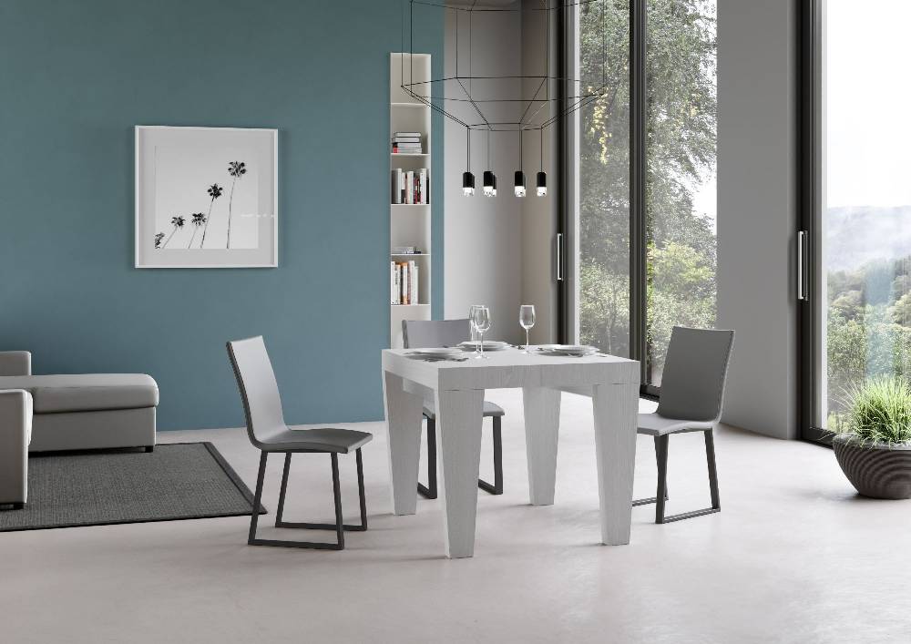 Itamoby Tavolo Spimbo Allungabile Bianco Frassino 90×90 Allungato 246 2025