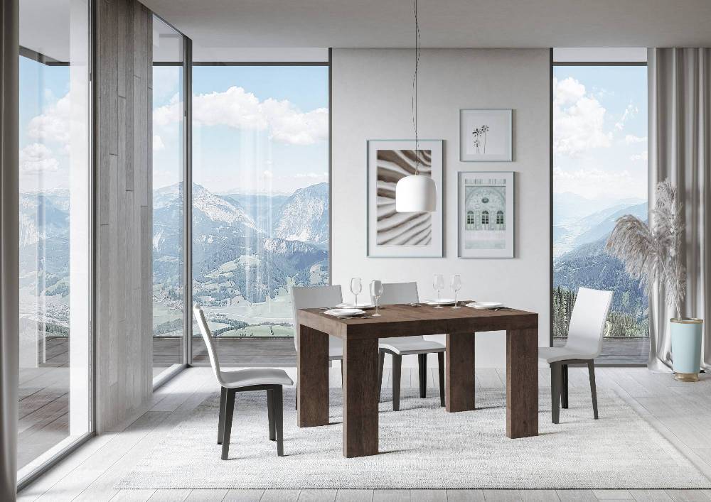 Itamoby Tavolo Roxell Allungabile Noce 90×130 Allungato 234 Spedizione Gratuita