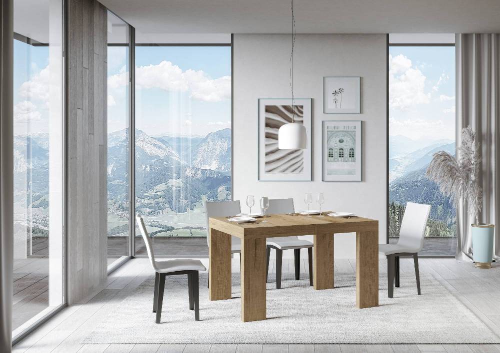 Itamoby Tavolo Roxell Allungabile Quercia Natura 90×130 Allungato 234 Soddisfazione Garantita