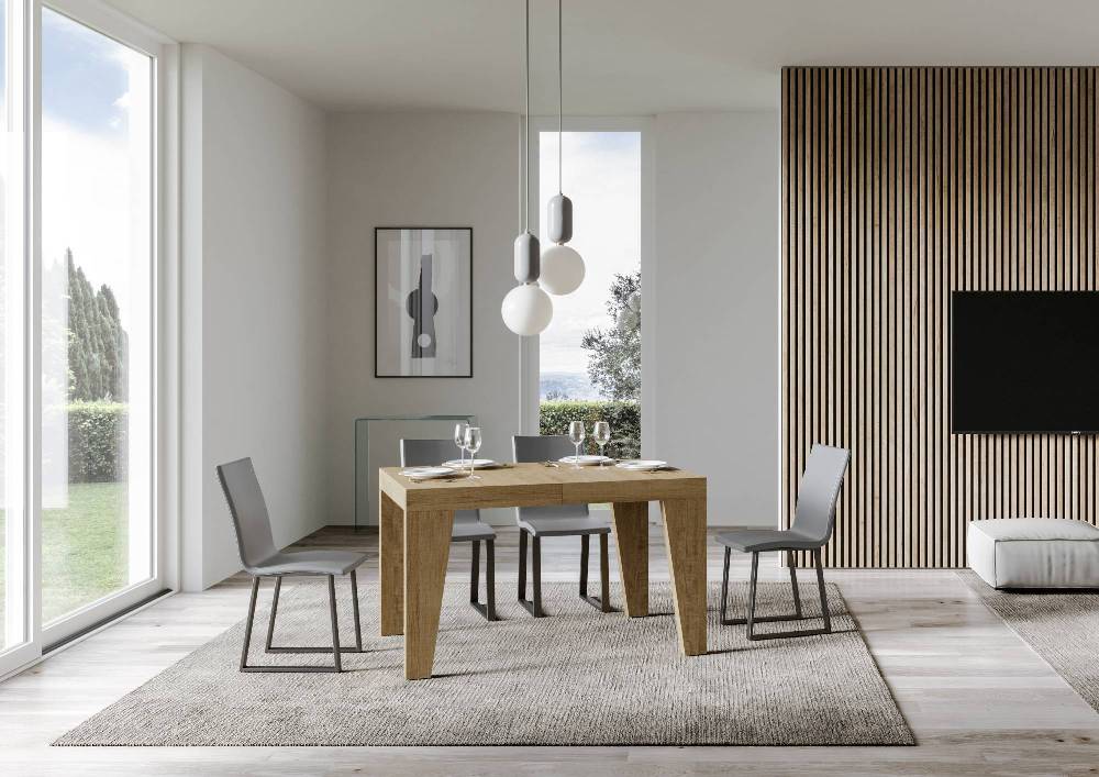 Itamoby Tavolo Naxy Allungabile Quercia Natura 90×130 Allungato 390 Presa