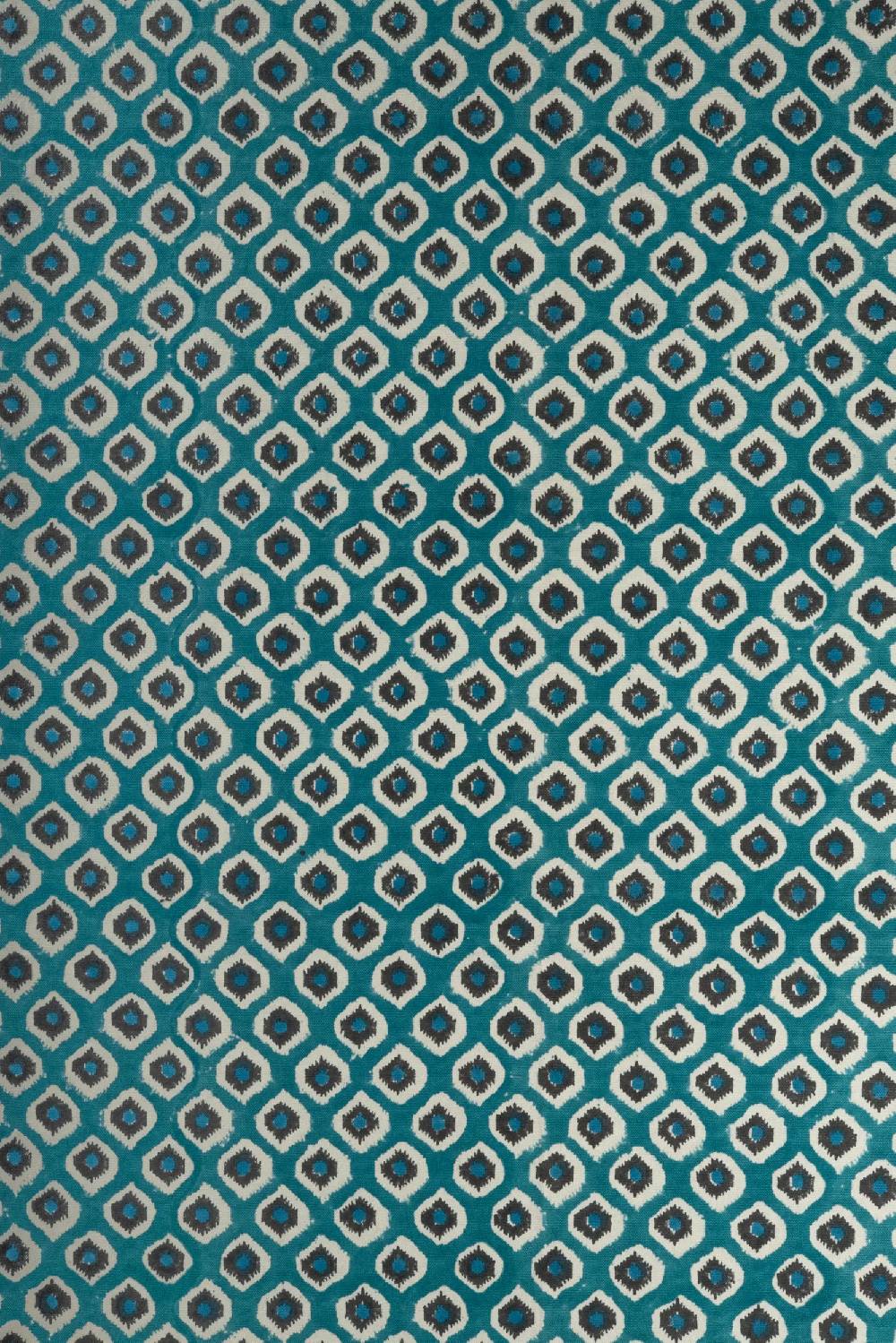 Les Ottomans Handprinted cotton tablecloth IKB02 Vendita
