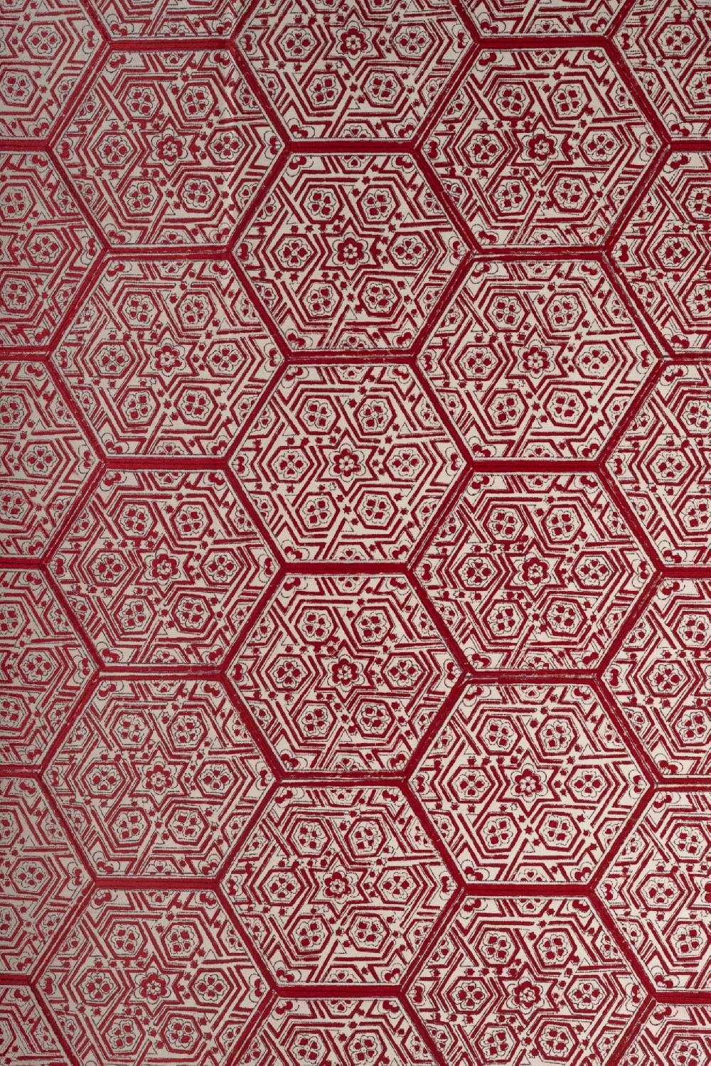 Les Ottomans Handprinted cotton tablecloth IKB05 Promozione