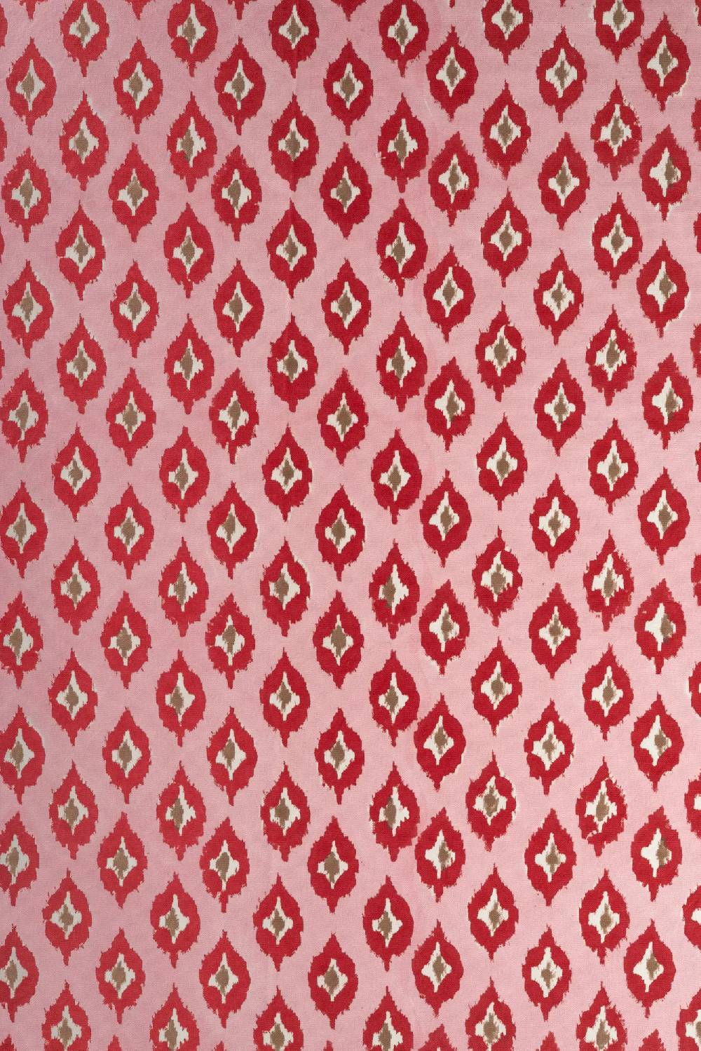 Les Ottomans Handprinted cotton tablecloth IKB26 Soddisfazione Garantita