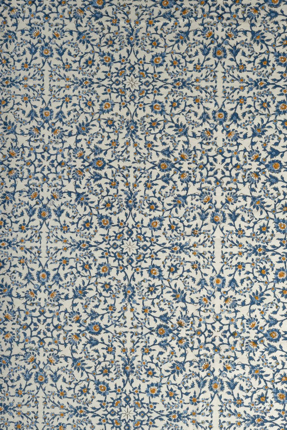 Les Ottomans Handprinted cotton tablecloth IKB44 Acquista Ora