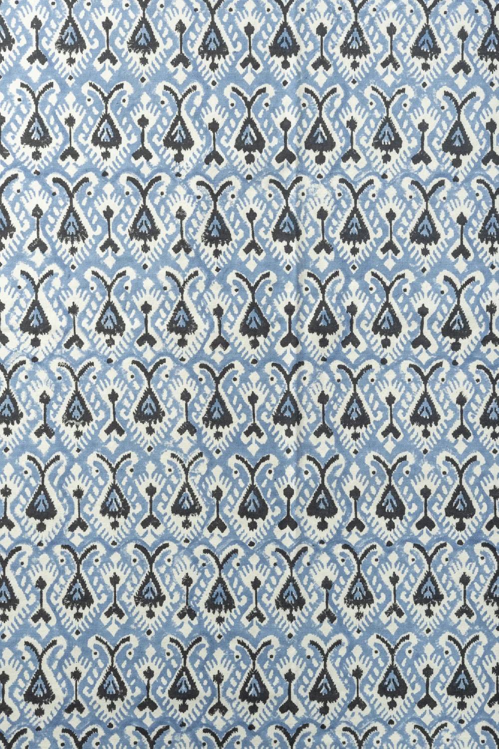 Les Ottomans Handprinted cotton tablecloth IKB50 Fino Al -60%