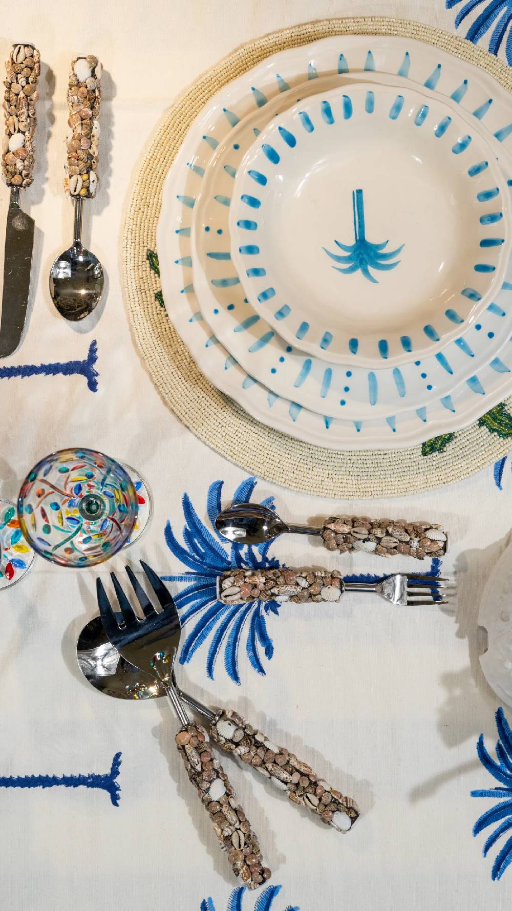 Les Ottomans Set posate SHELL SERVING SET Promozione Limitata