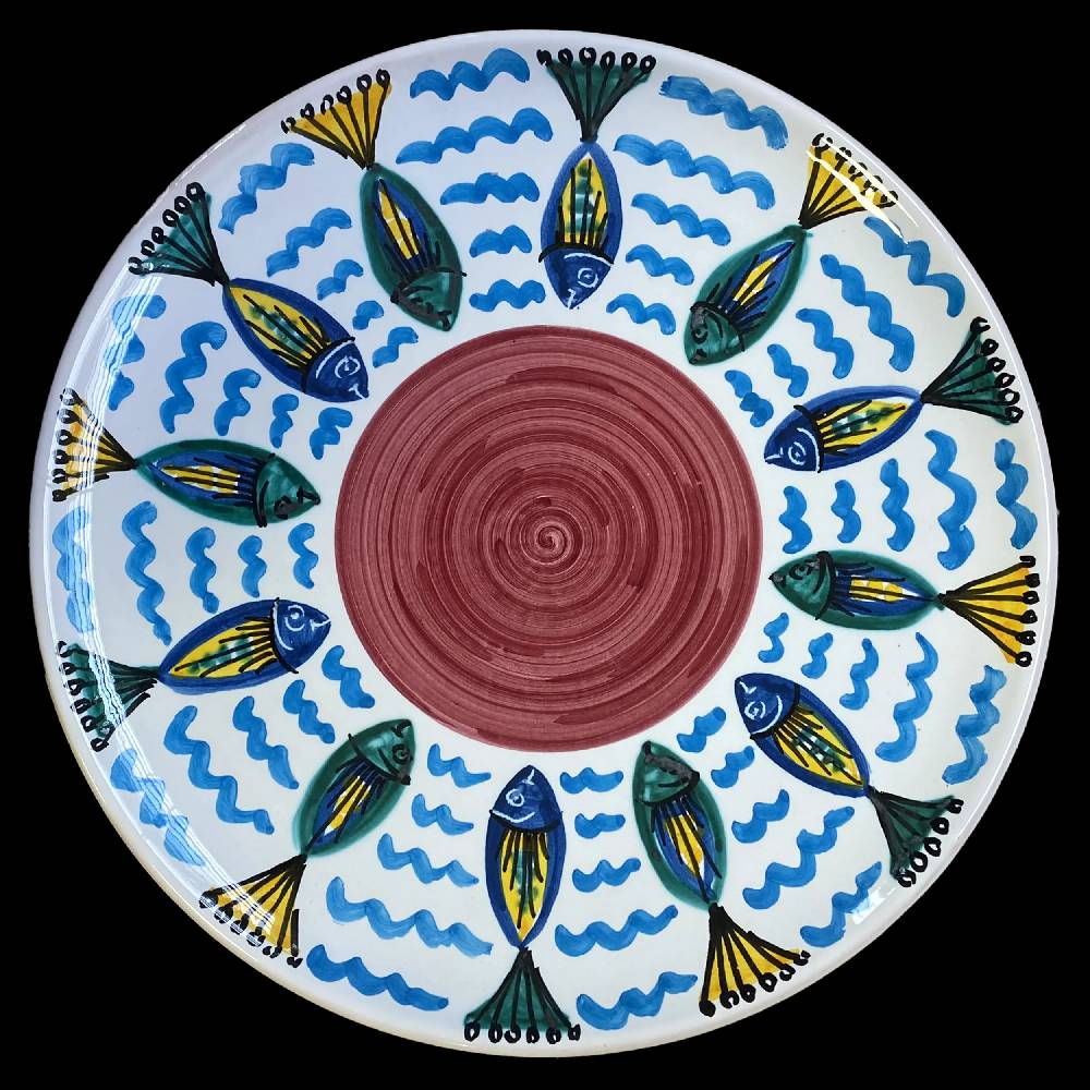 Les Ottomans Ceramic Sicilian plate SIP07
