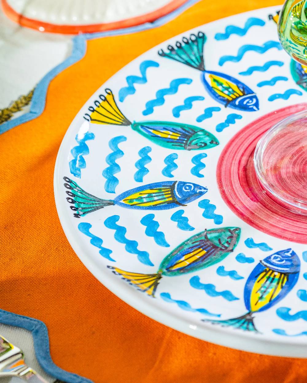 Les Ottomans Ceramic Sicilian plate SIP07 Sconto