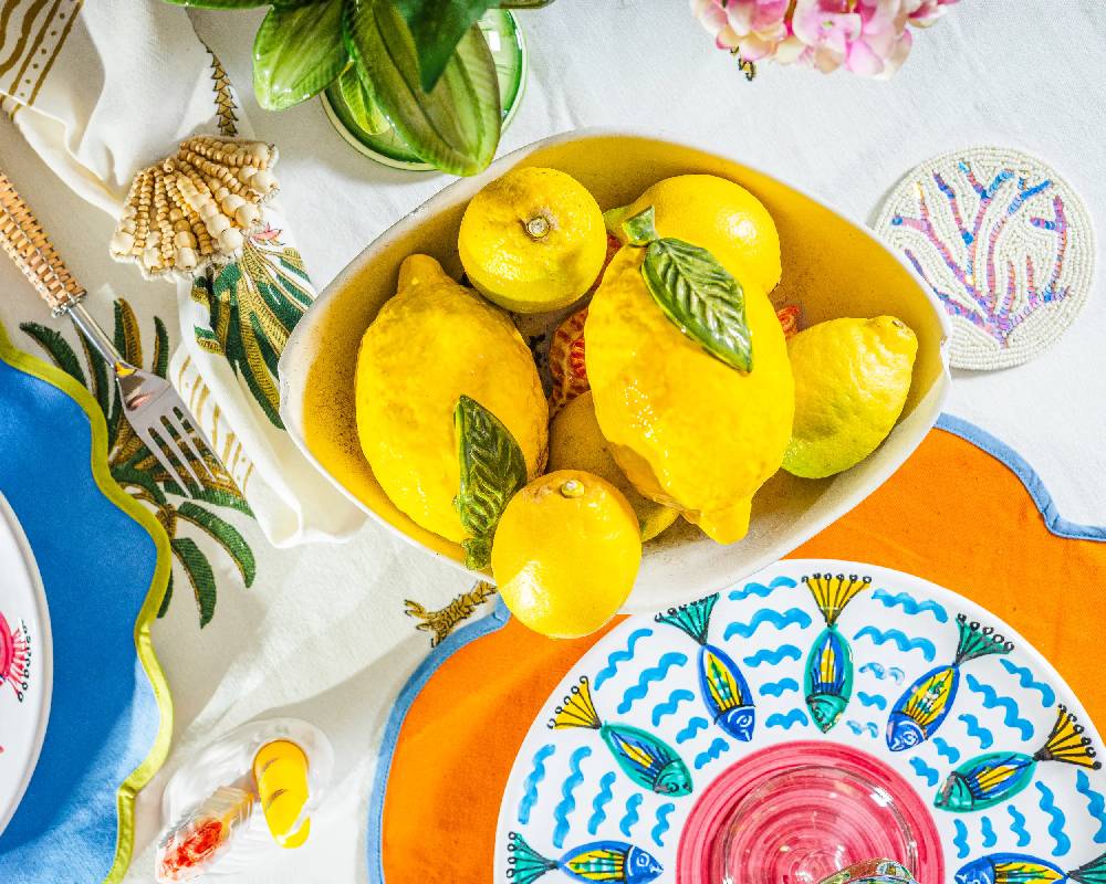 Les Ottomans Ceramic Sicilian plate SIP08 Offerta