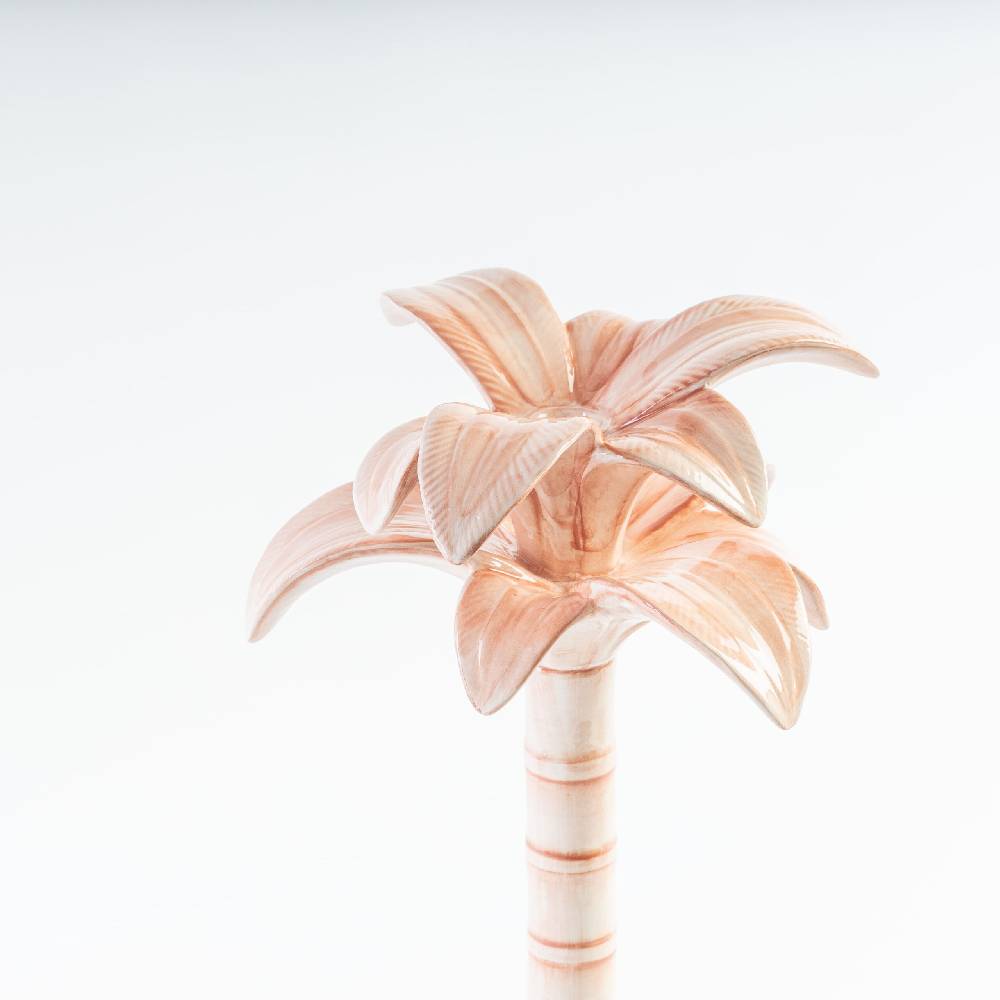 Les Ottomans Handpainted palm ceramic candleholder MARP05 Offerte