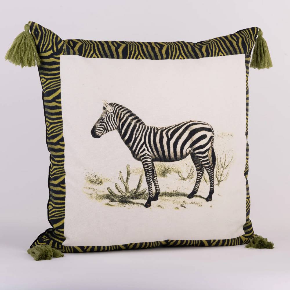 Les Ottomans Menagerie cotton cushion MCU03 Saldi Di Fabbrica
