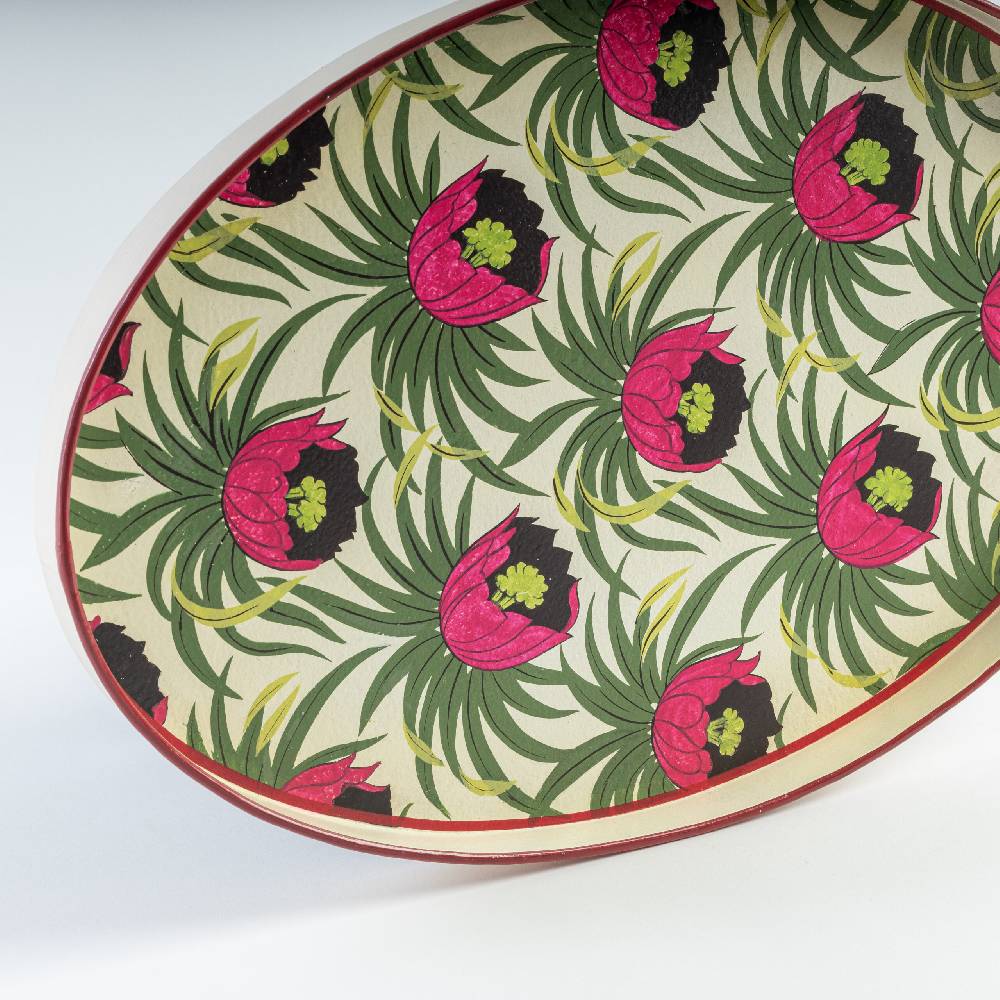 Les Ottomans Vassoio in ferro dipinto a mano IT139 Offerta