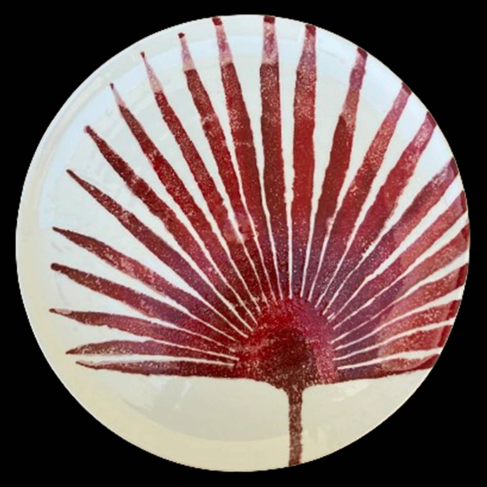 Les Ottomans Ceramic plate leaves LE04 Offerta Anniversario