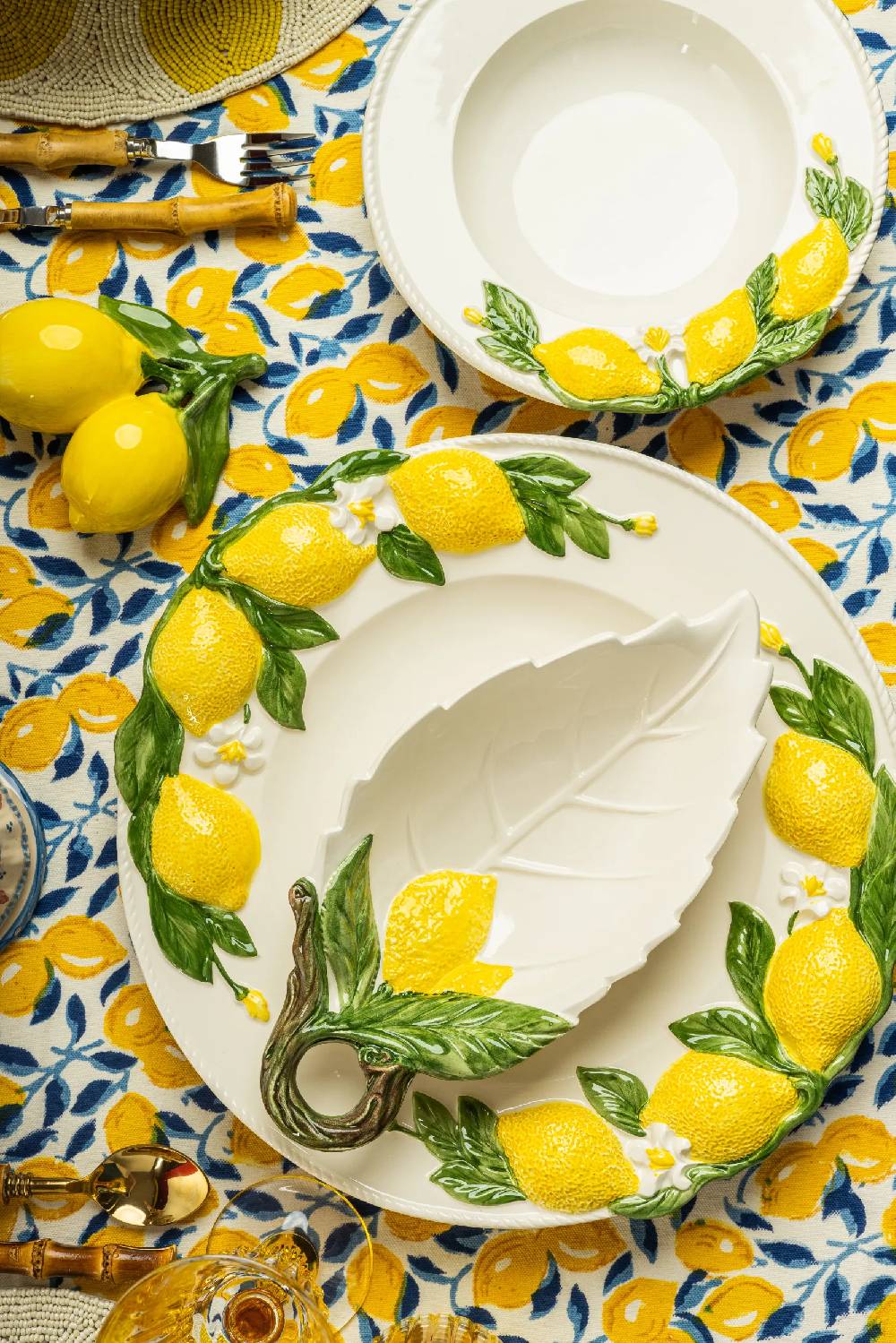 Les Ottomans Lemon handpainted ceramic starter Nuovi prodotti