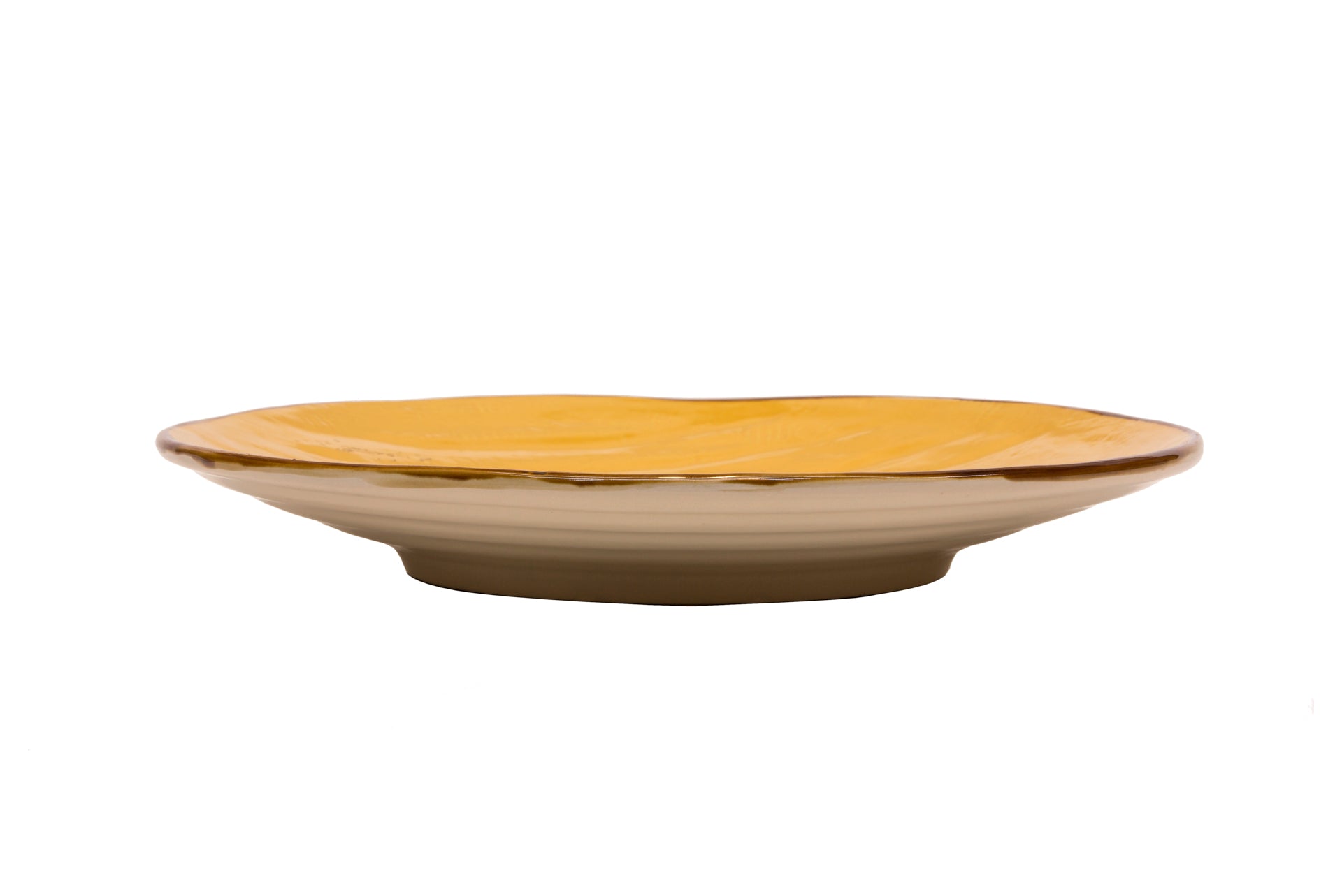 Novità Home Mediterraneo - Piatto Piano in Gres Giallo 2025