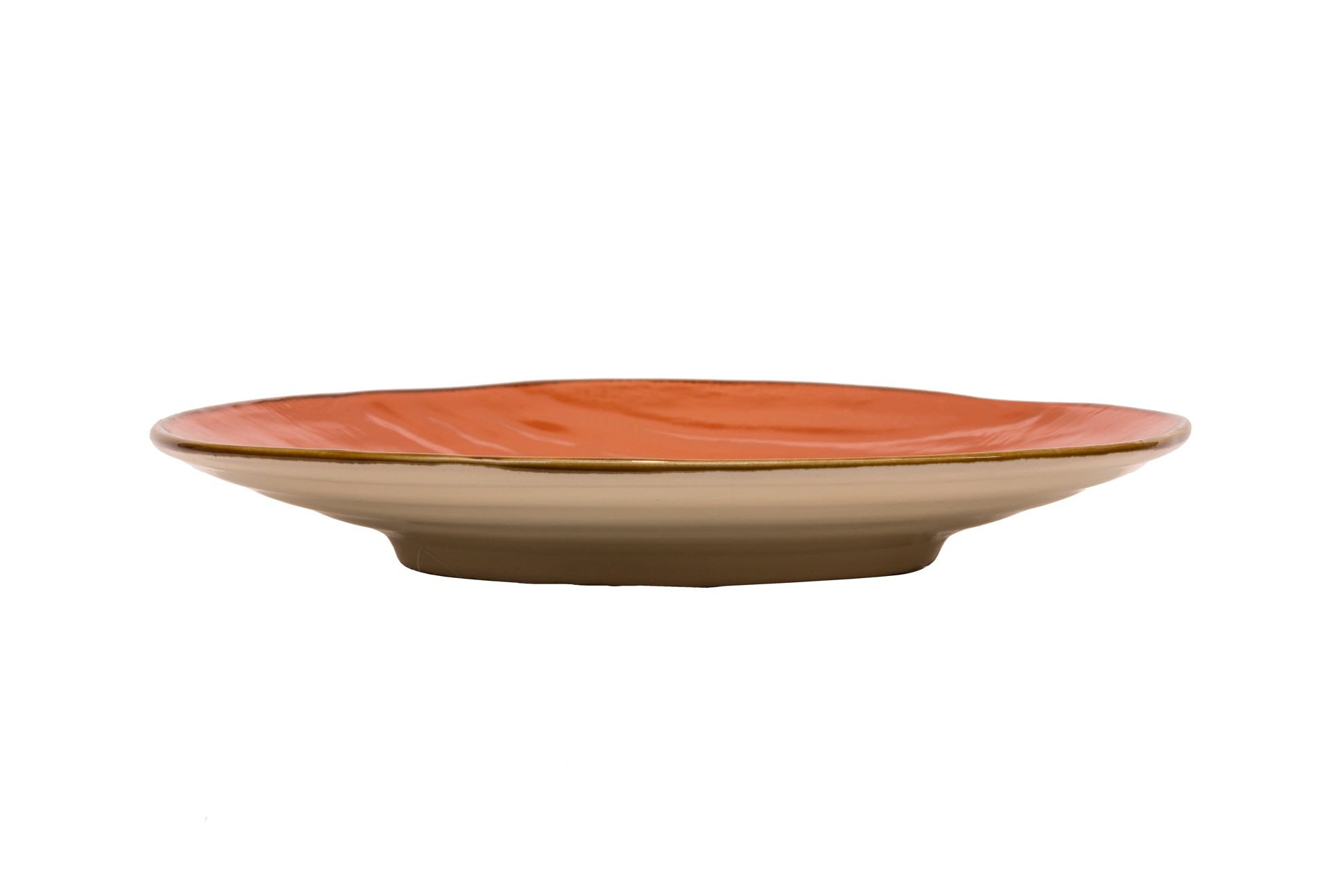 Novità Home Mediterraneo - Piatto Piano in Gres Arancione Acquista Ora