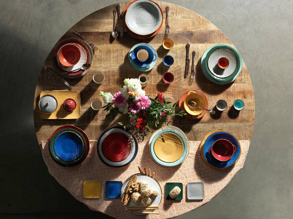 Novità Home Mediterraneo - Piatto Fondo in Gres Giallo Fino Al -60%
