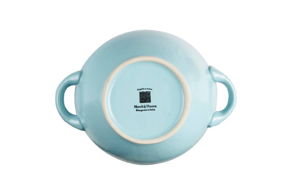 Novità Home Mediterraneo - Ciotola Zuppa in Gres Turchese I Più Venduti