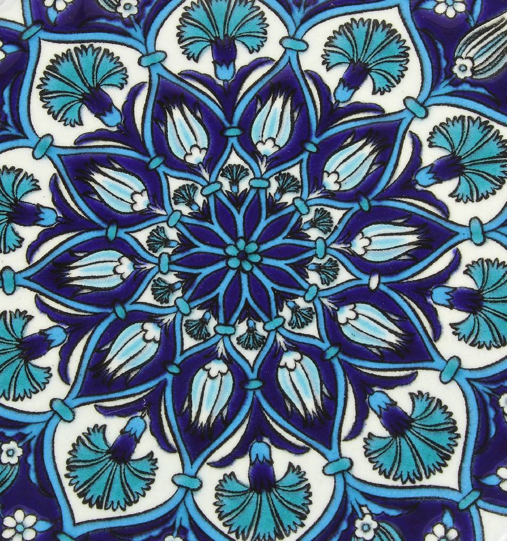 Novità Home Sottopentola smerlato decoro a mano in ceramica Pezzi Unici