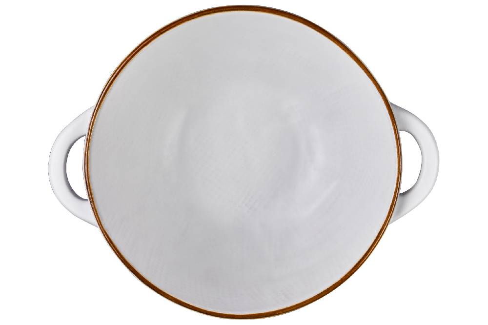 Novità Home Mediterraneo - Ciotola Zuppa in Gres Bianca Negozi Online