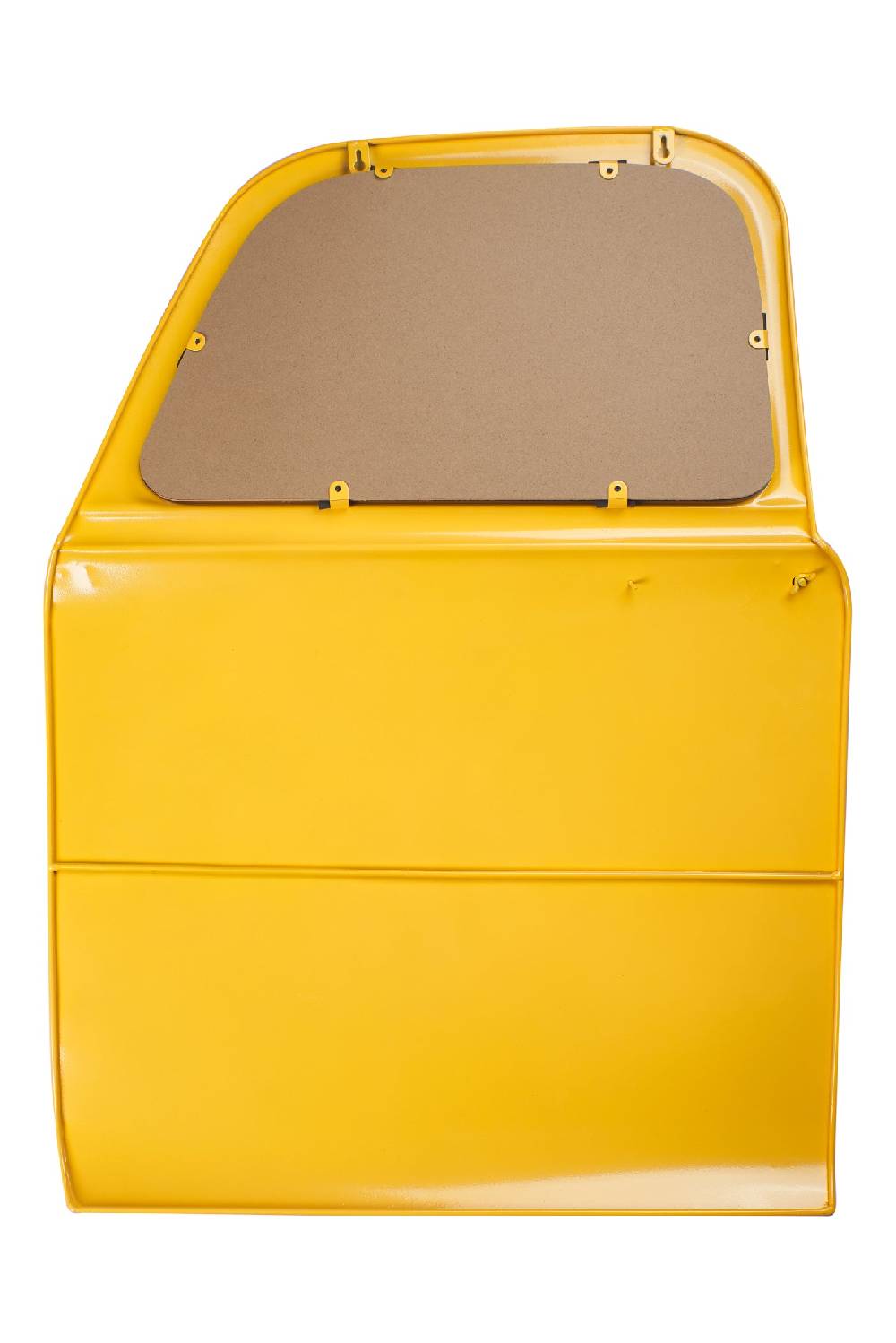 Novità Home Sportello Auto - Specchio in Ferro Giallo con Decoro Prezzo Ridotto