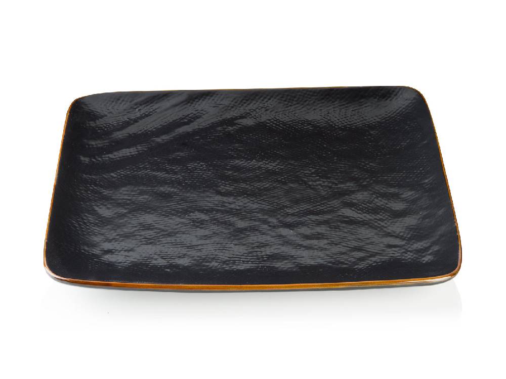 Novità Home Shibuya - Piatto Piano Quadrato in Gres Nero Vendite Flash