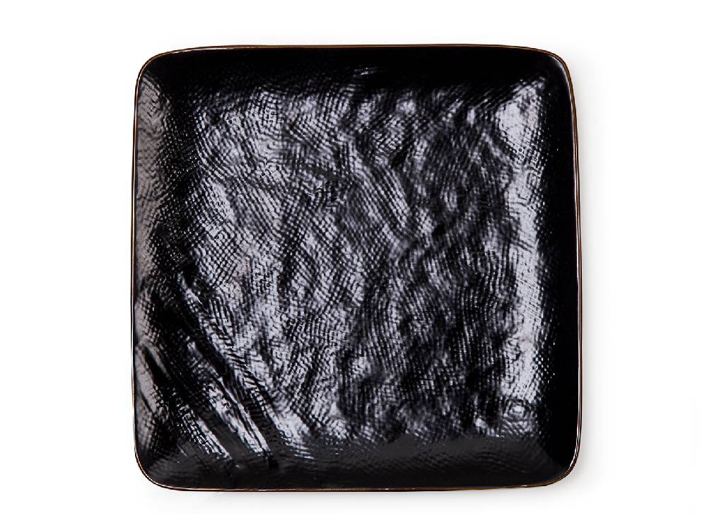 Novità Home Shibuya - Piatto Piano Quadrato in Gres Nero Vendite Flash