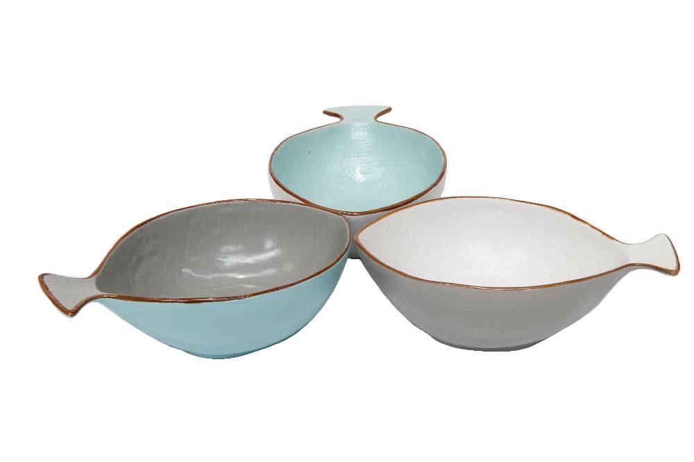 Novità Home Mediterraneo Linea Mare - Ciotola Pesce - 3 Colori Assortiti Negozio