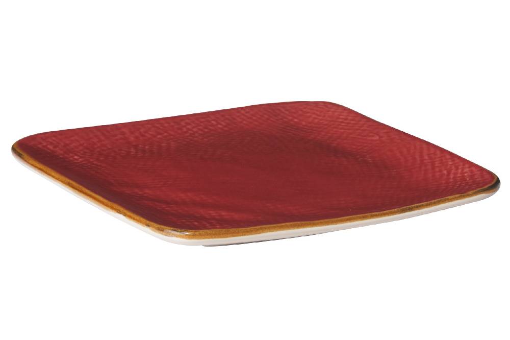 Novità Home Mediterraneo - piattino quadrato rosso Nuova