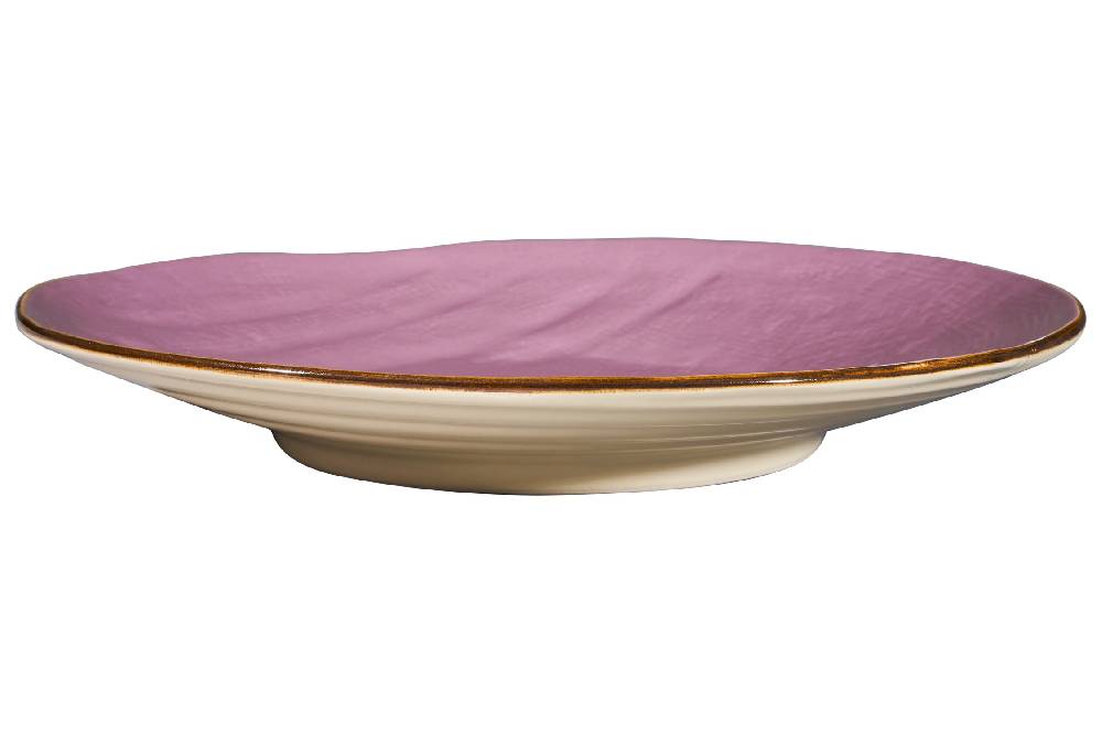 Novità Home Mediterrano - Piatto Piano Rosa Pezzi Unici