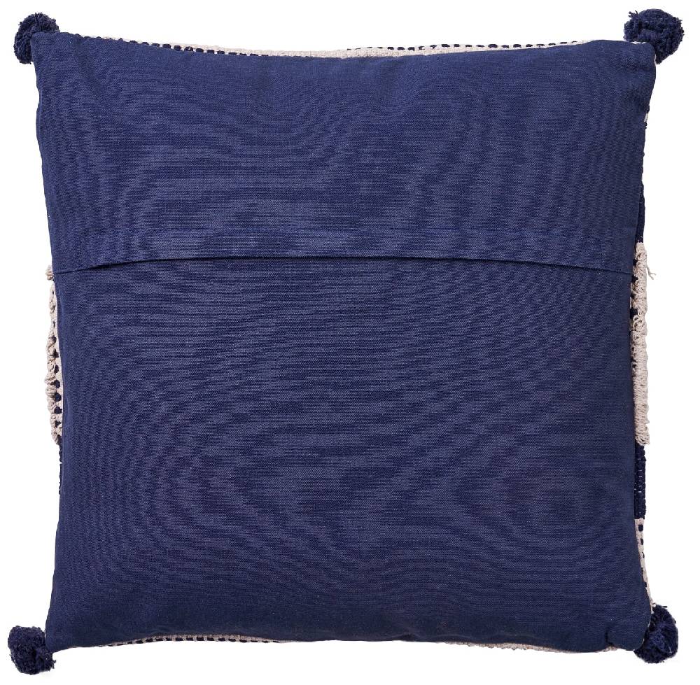 Novità Home Pon pon - cuscino blue e bianco con pon pon Novità