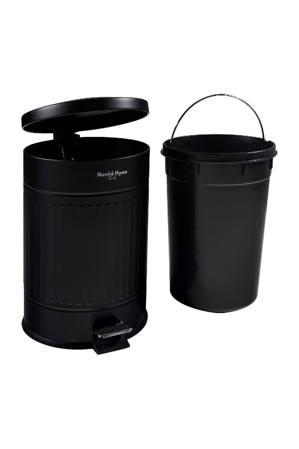 Novità Home Daily Trash - Pattumiera 20 lt nera opaca - in metallo soft close Sconto
