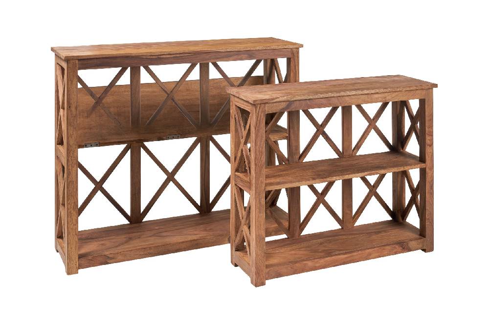Novità Home Libreria bassa in legno naturale - set 1/2 Novità