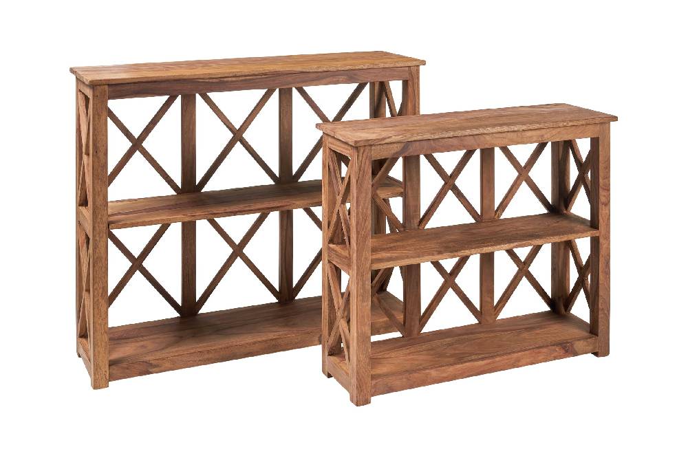 Novità Home Libreria bassa in legno naturale - set 1/2 Novità