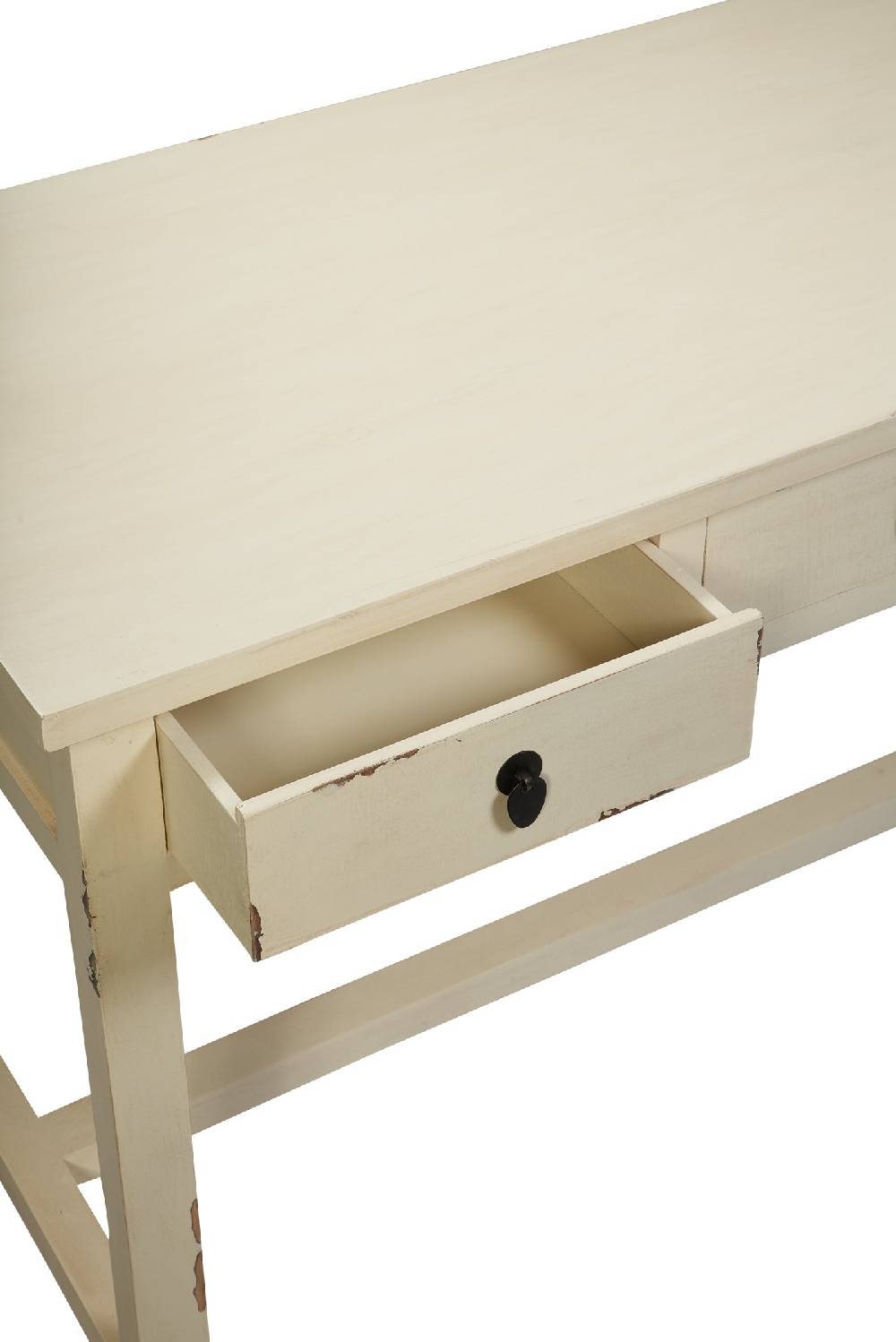 Novità Home Fuji - scrivania 3 cassetti in legno bianco Online