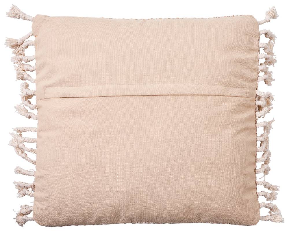 Novità Home Cuscino jaquard 50x50 con frange Vendita Economica
