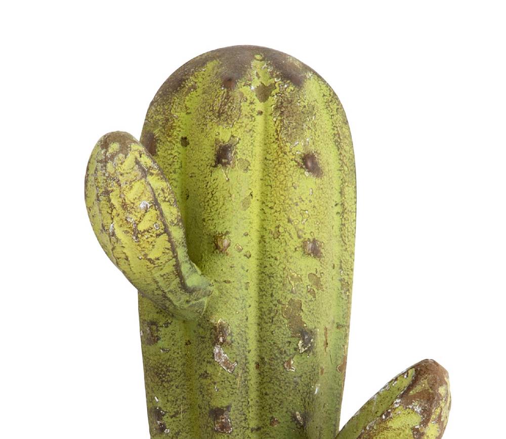 Novità Home Cactus - attaccapanni in metallo verde - 2 ganci Italia