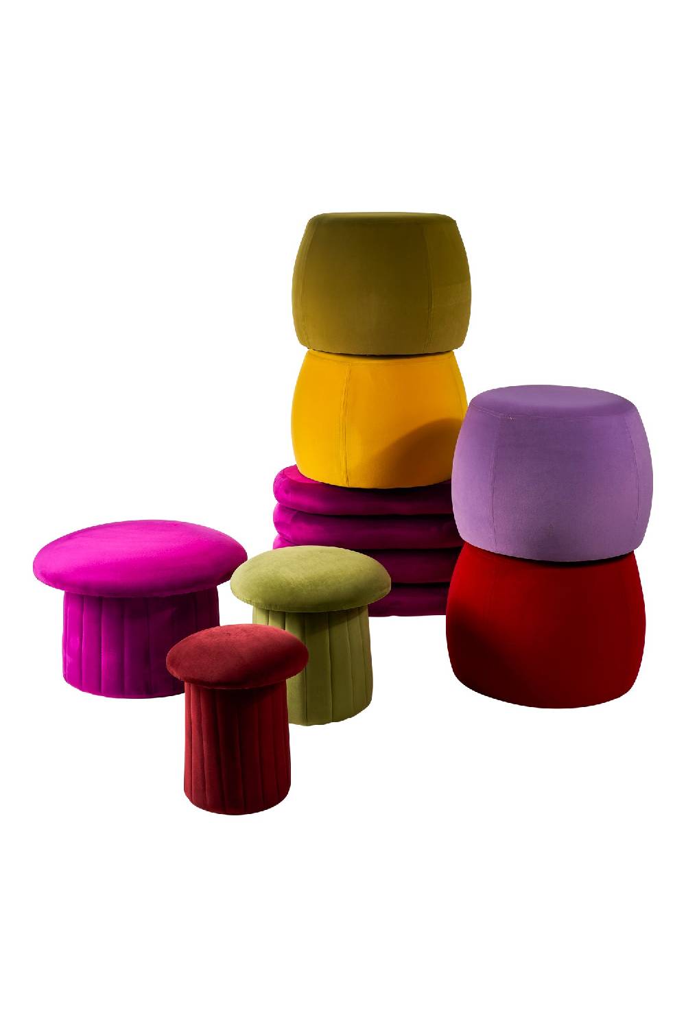 Novità Home Bois - pouf large purple In Linea