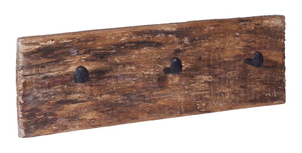 Novità Home Attaccapanni legno ganci metallo - 3 posti Qualità