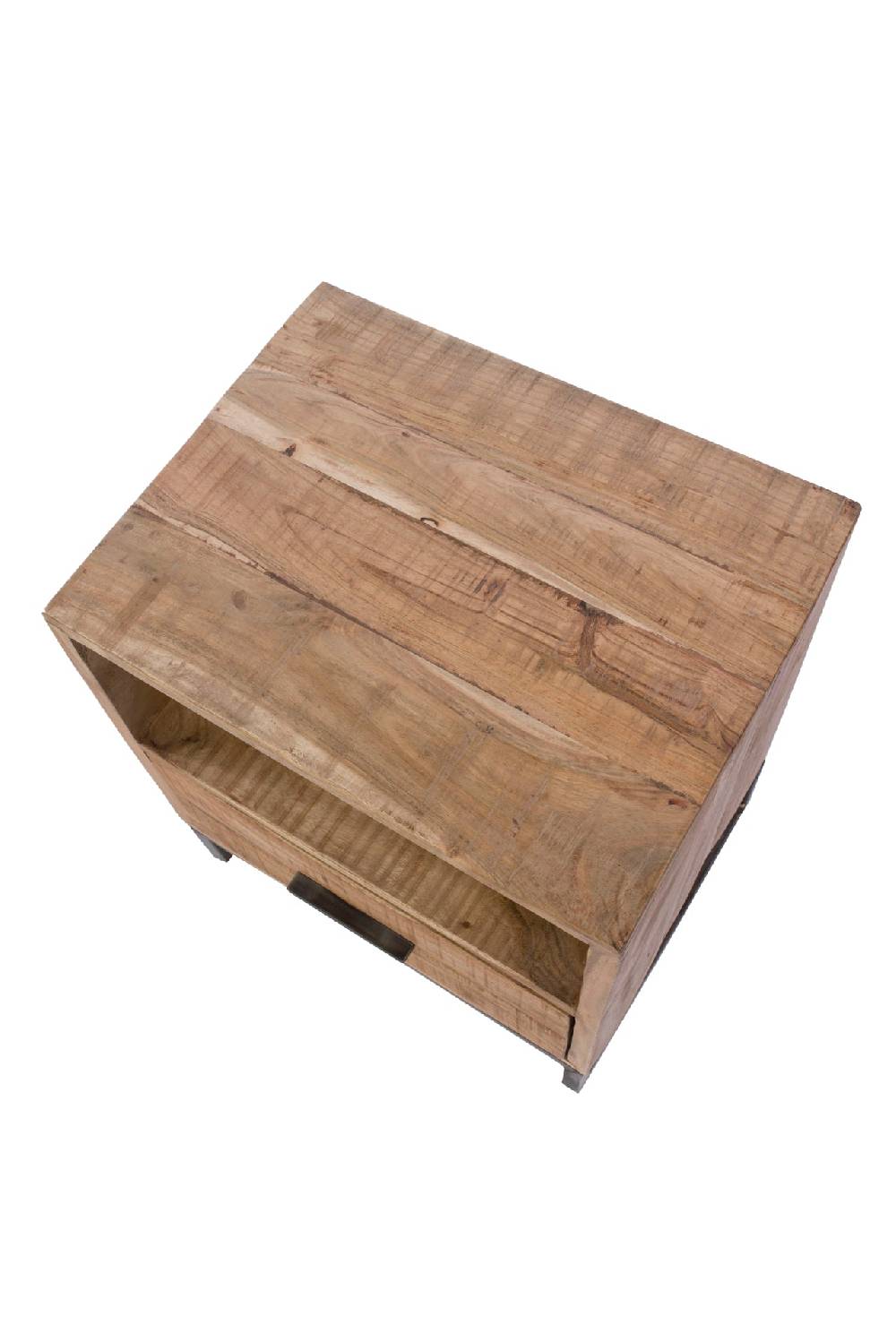 Novità Home Comodino 1 cassetto in legno e metallo Offerte