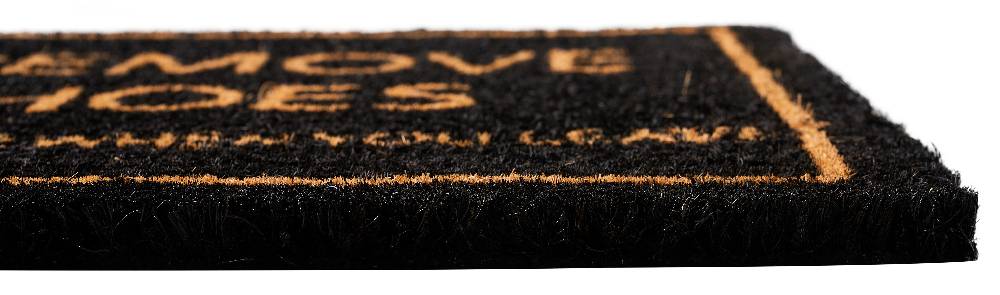 Novità Home Coco door mat - please remove your shoes black Negozio