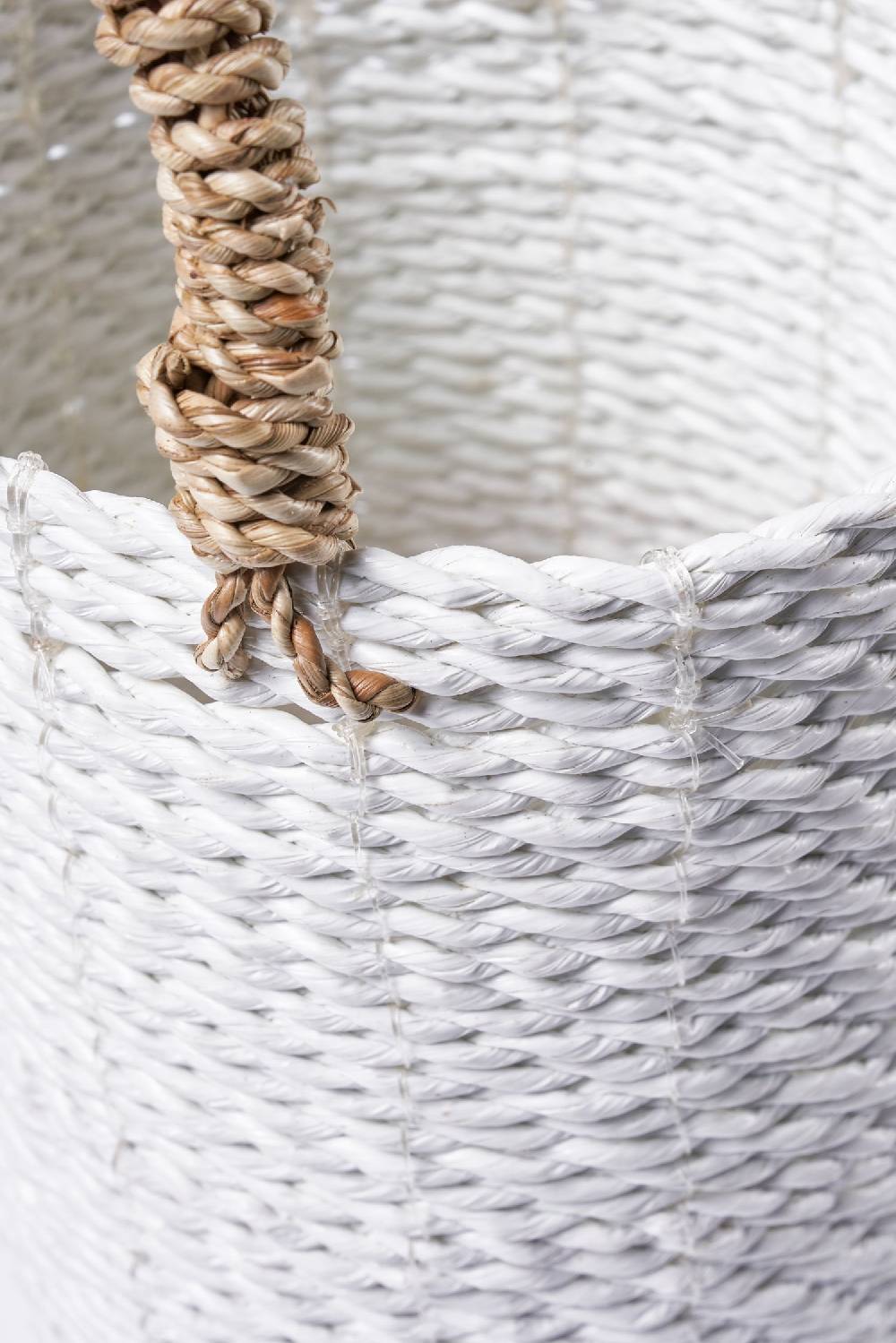 Novità Home Cestino in Seagrass Bianco Sottocosto